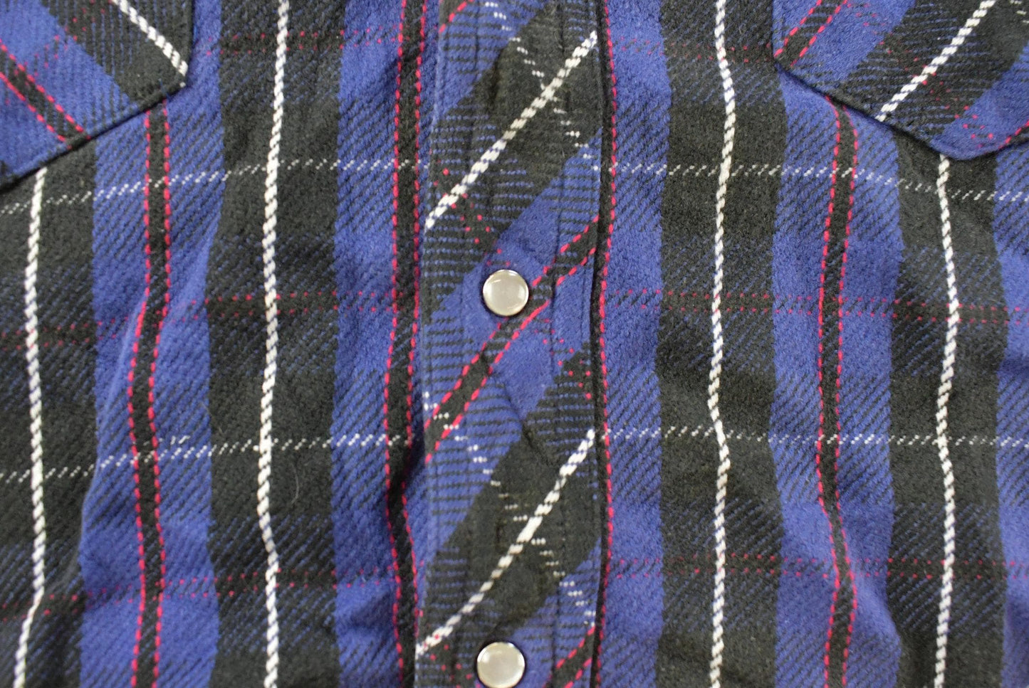 Vintage 1990s Wrangler Plaid Pearl Snap Western Shirt Mens XL