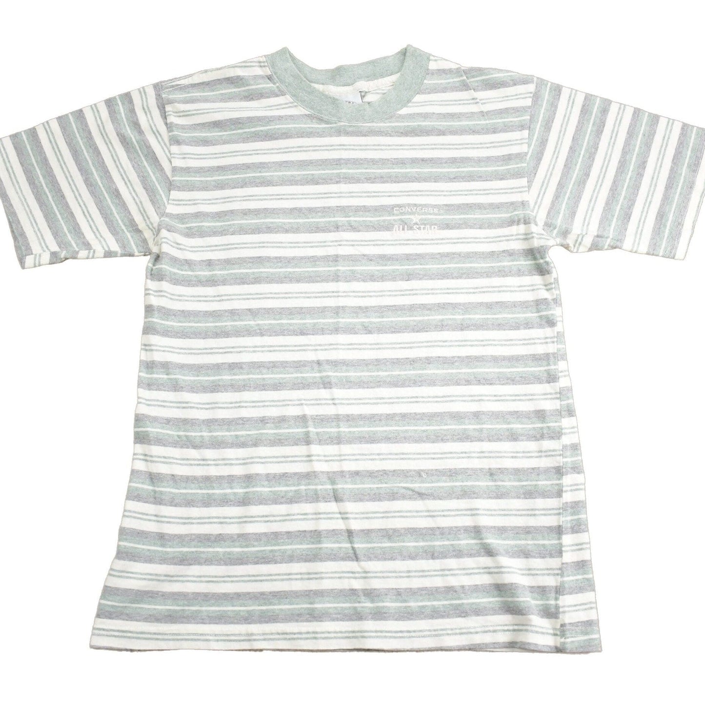 Vintage 1990s Converse All Star Embroidered Striped T Shirt Men's Small