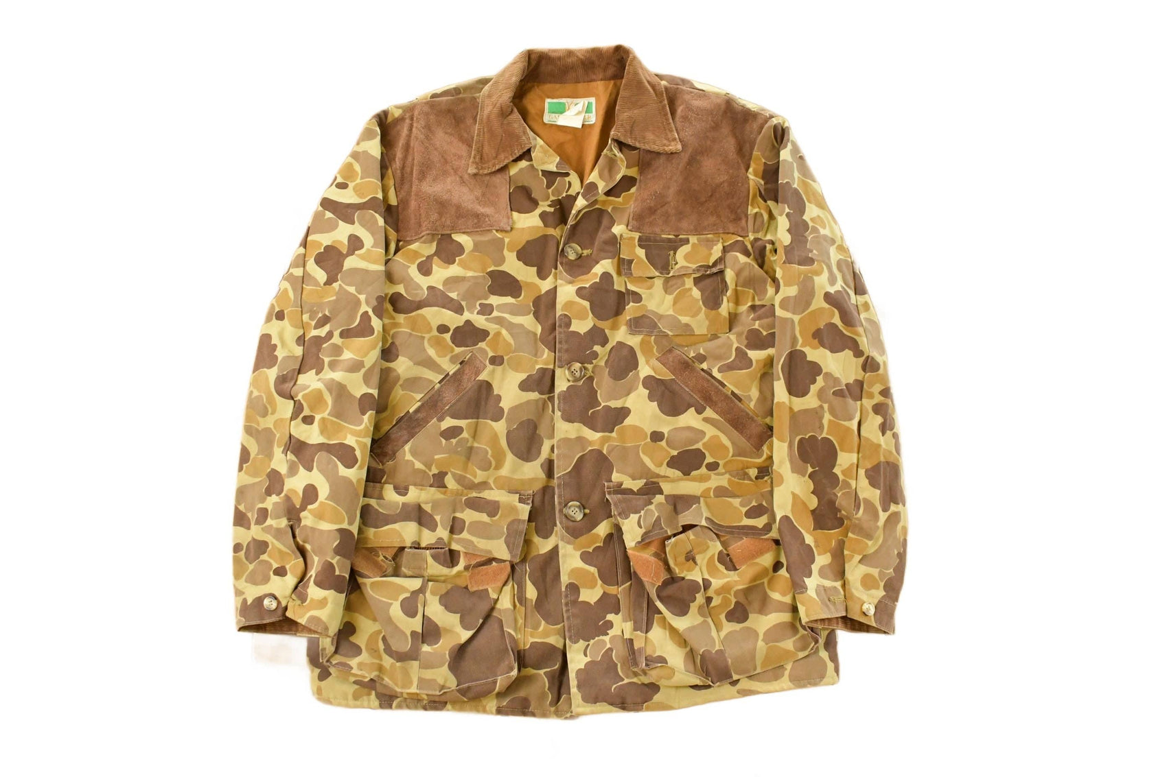 Vintage 1980s Game Winner Duck Camouflage Canvas Hunting Jacket Men's Medium