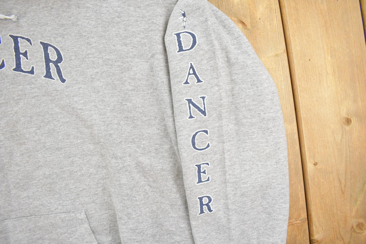 Vintage 1990s Ballerina Dancer Graphic Hoodie Sweatshirt Women's L