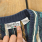Vintage 1990s Giorgio di Firenze 3D Cable Knit Cardigan Sweater Men's L