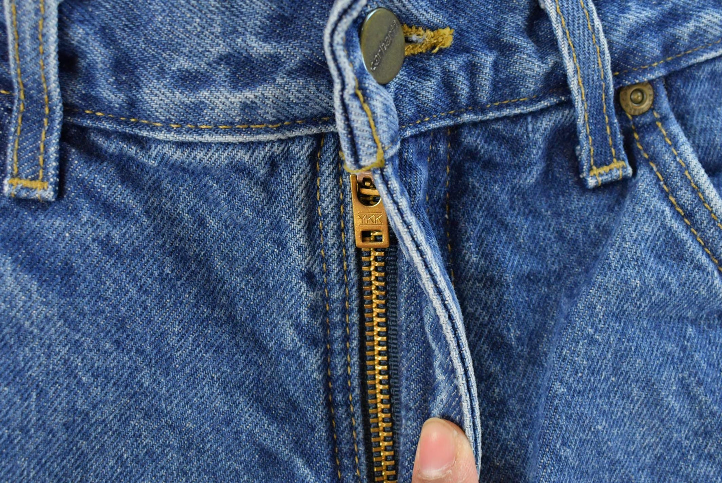 Vintage 2000s Carhartt Flannel Lined Denim Work Jeans Men's 32 x 31