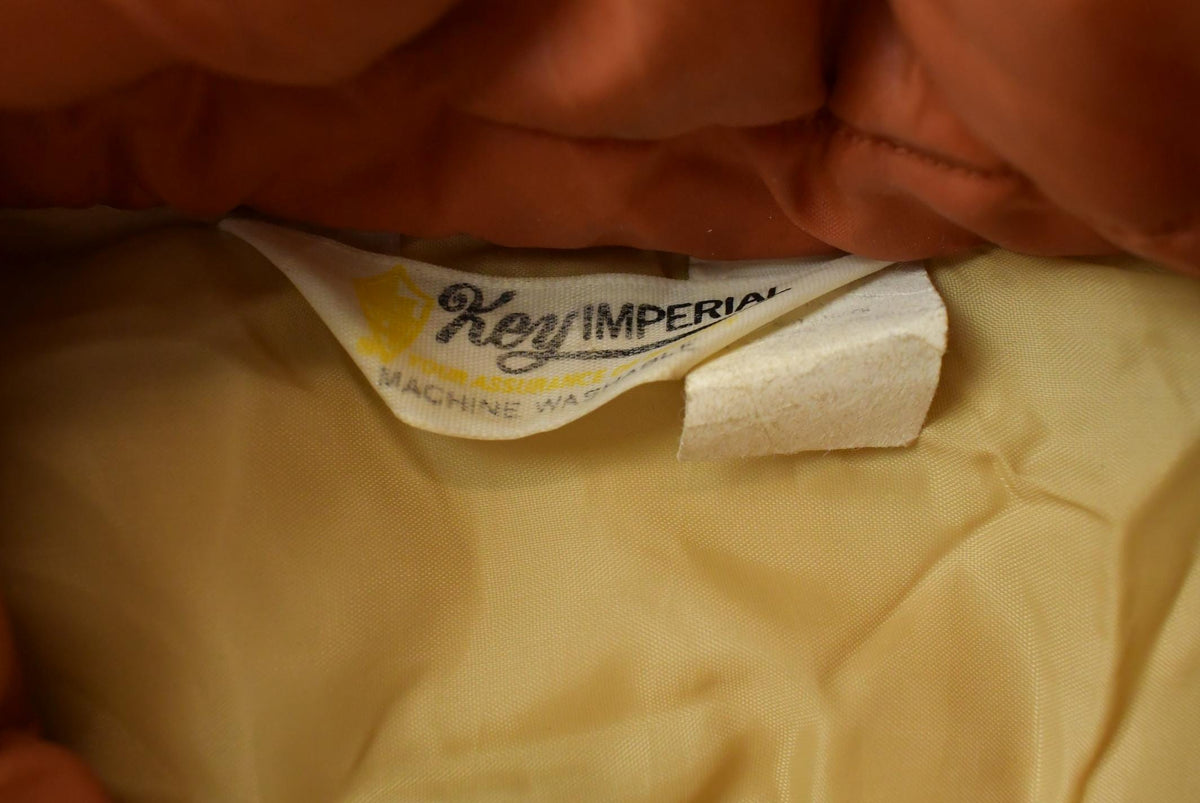 Vintage 1970s Key Imperial Full Zip Puffer Western Vest Men's L