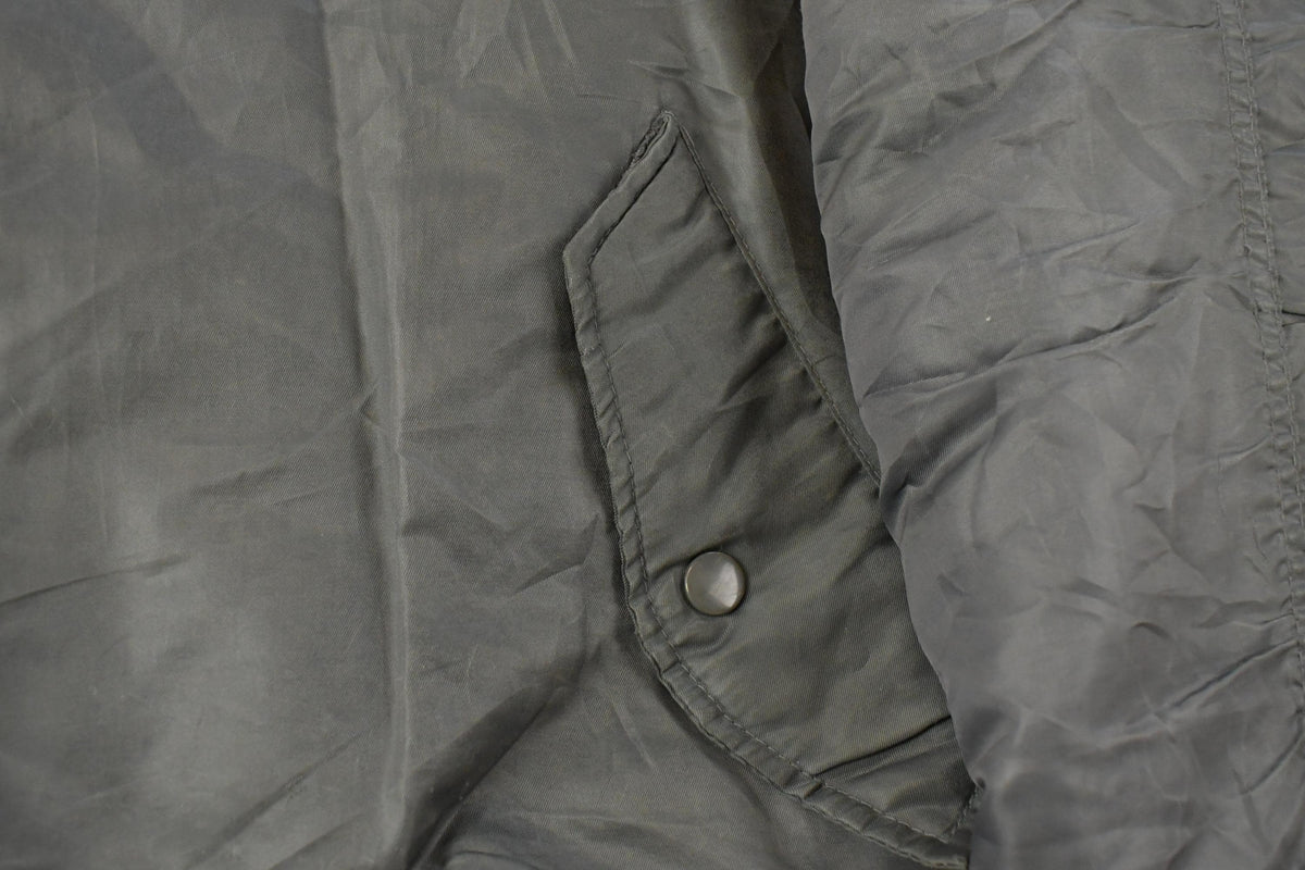 Vintage Y2K Knox Armory Reversible Bomber Jacket Men's XL