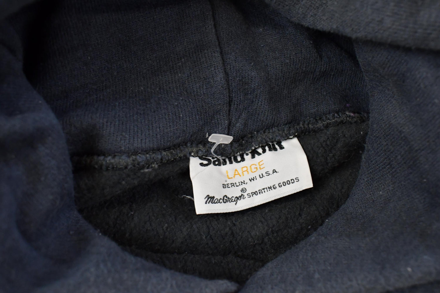 Vintage 1990s Georgia State University Sand-Knit Hoodie Sweatshirt Men's L