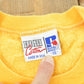 Vintage 1990s Russell Athletics High Cotton Blank Yellow Crewneck Sweatshirt Men's XL