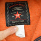 Vintage 1990s American Eagle Quarter Zip Orange Deep Pile Fleece Sweater Mens L