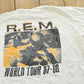 Vintage 1980s R.E.M. 87-88 World Tour Band T-Shirt Mens M