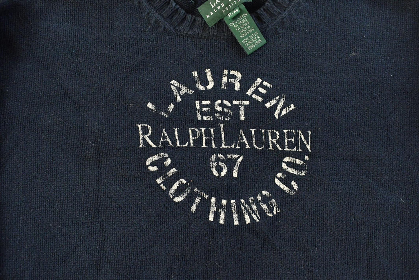 Vintage 1990s Lauren Ralph Lauren Knit Crewneck Sweater Women's M