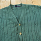 Vintage 1990s Nautica Cable Knit Cotton Cardigan Sweater Men's L