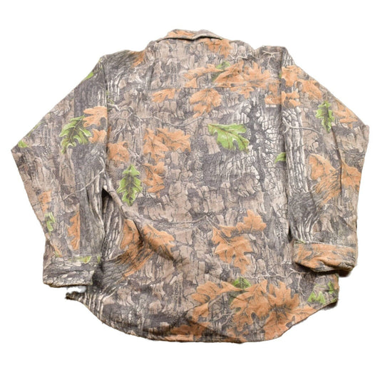 Vintage 1990s Oakdale Outdoors Real Tree Camo Button Up Shirt Men's Large