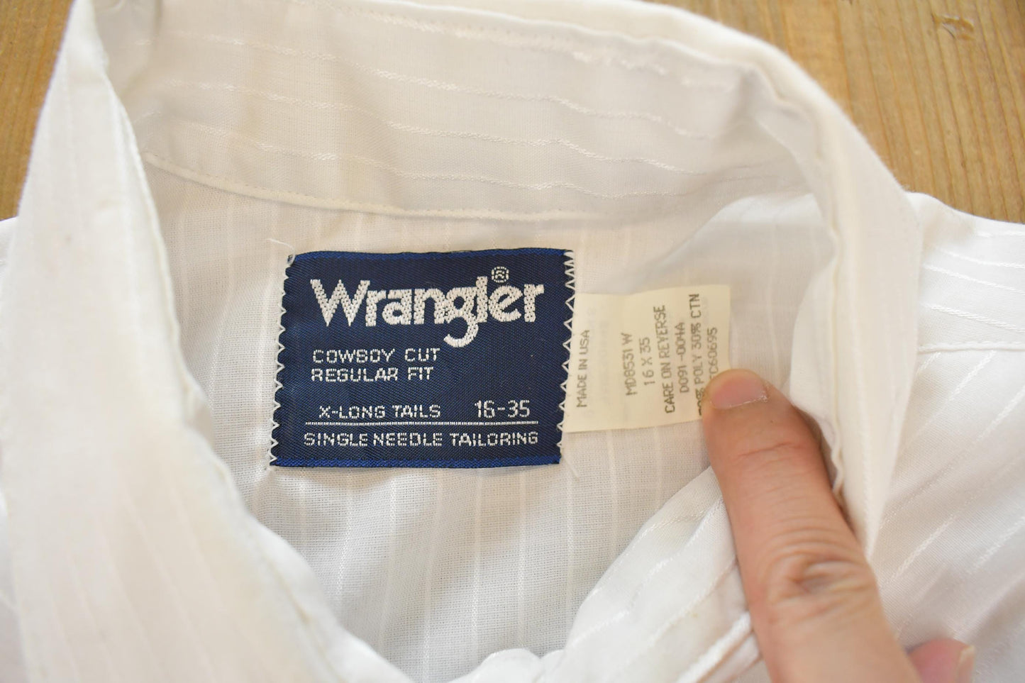 Vintage 1990s Wrangler Cowboy Cut Striped Western Pearl Snap Button Up Shirt Men's L