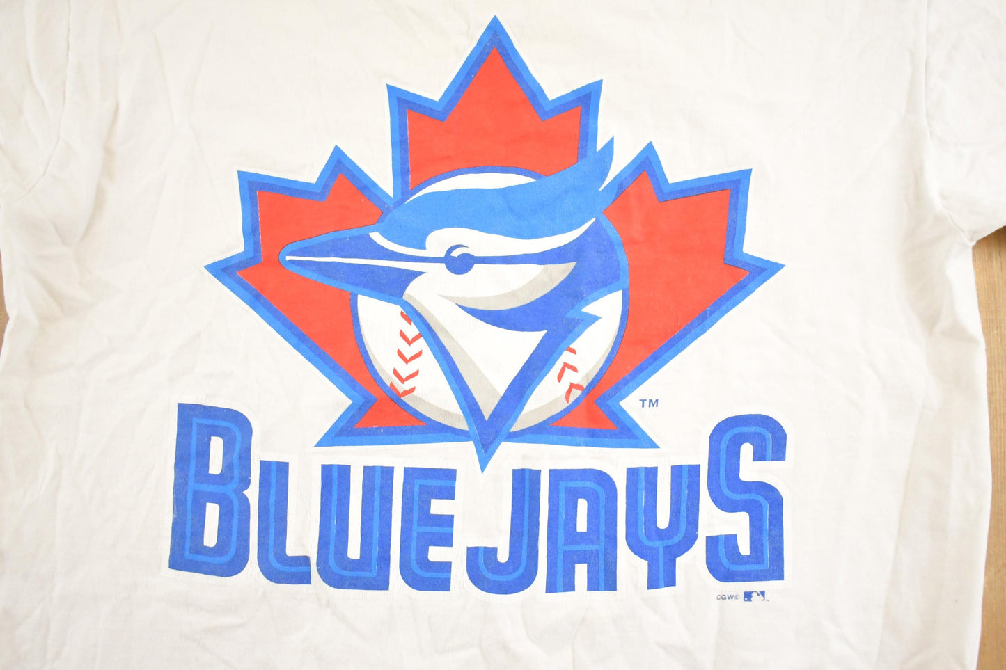 Vintage 1990's Toronto Blue Jays MLB Jay Cru Souvenir Baseball T-Shirt Mens M