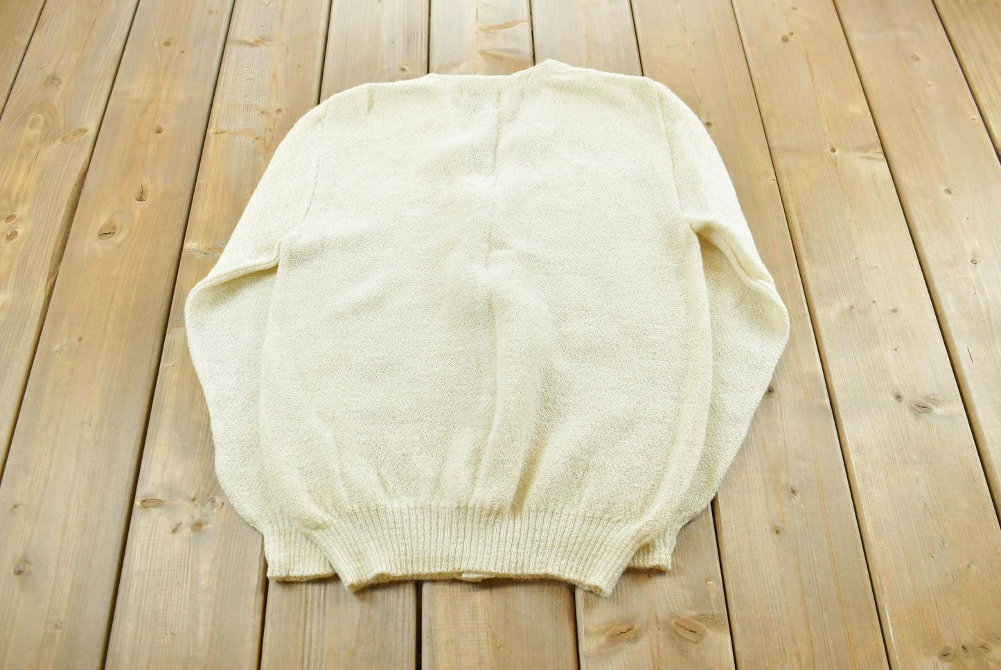 True Vintage 1970s Deadstock Fall River Knitting Mills Peruvian Alpaca Wool Knit Button Up Cardigan Sweater Men's S / 70s Streetwear