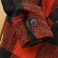 Vintage 1950s Melton Outer-Wear Full Zip Buffalo Plaid Wool Hunting Shacket Mens M
