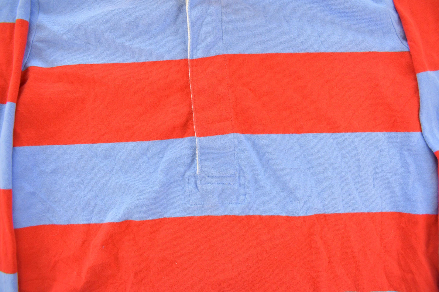 Vintage Y2K J Crew Striped Rugby Long Sleeve Polo Shirt Men's S
