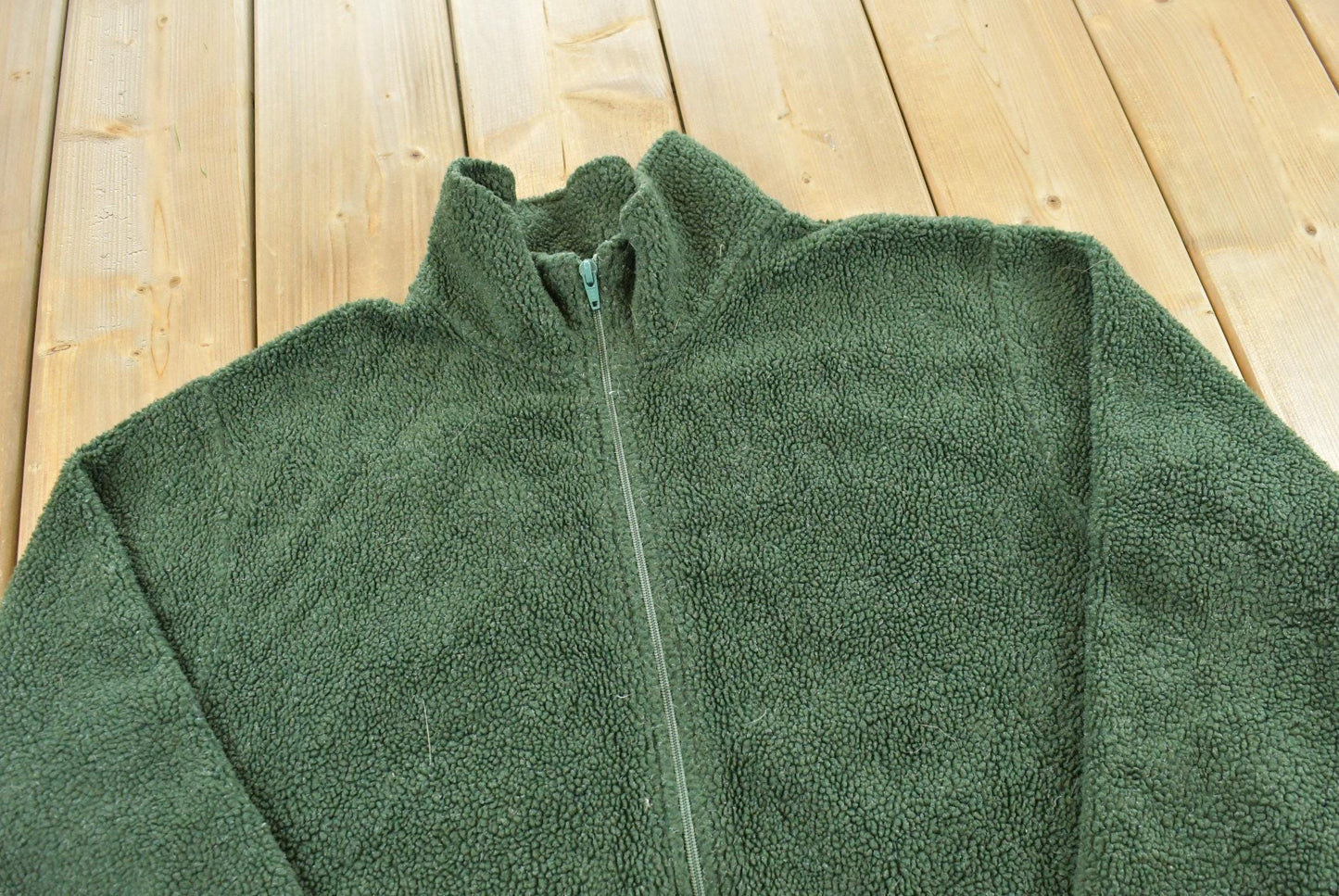 Vintage 1990s LL Bean Deep Pile Full Zip Fleece Sweater Women's XL