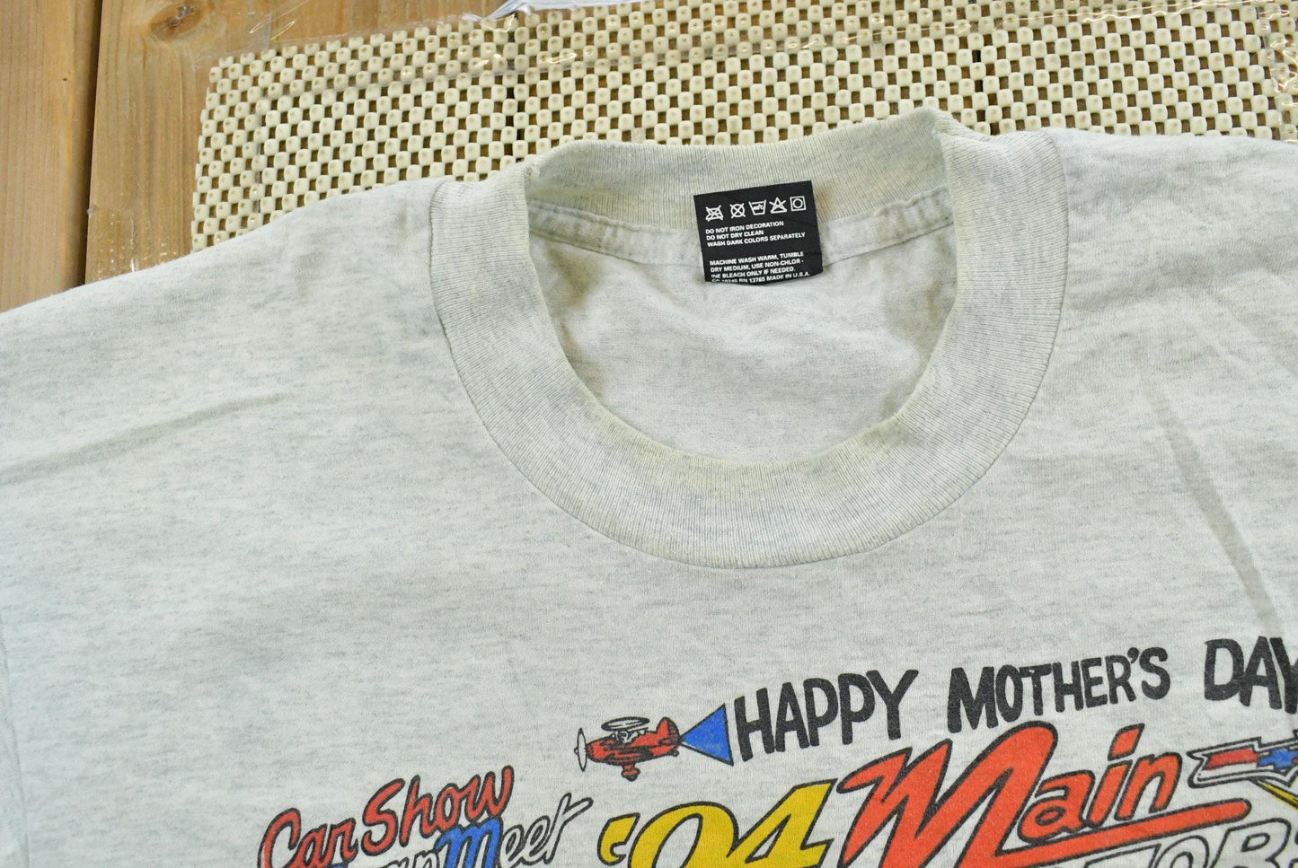 Vintage 1994 Mother Day Aroka Minnesota Car Show Swap Meet Souvenir T-Shirt Men's L