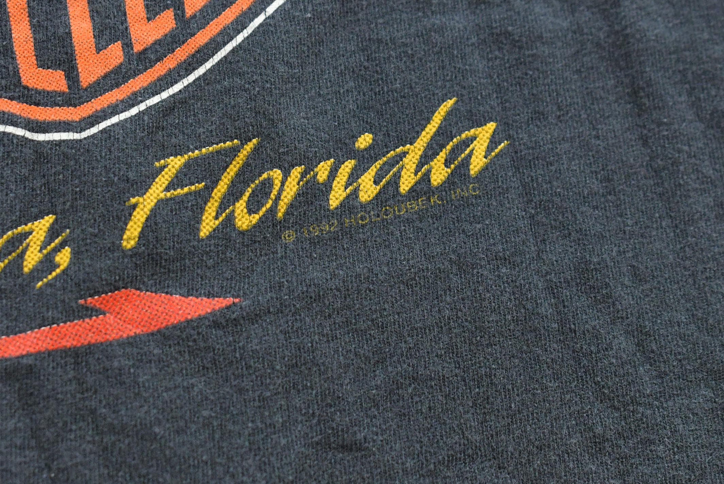 Vintage 1992 Eagle vs Dragon Harley Davidson Sarasota Florida T-Shirt Mens M