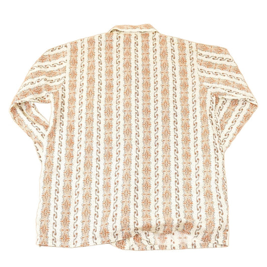 Vintage 1980s Boho Hippie Button Up Shirt Men's L