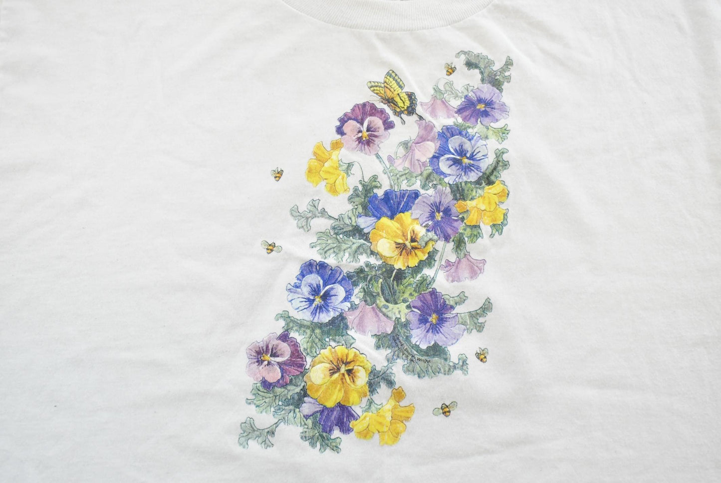 Vintage 1990s JERZEES Floral T-Shirt Men's XL