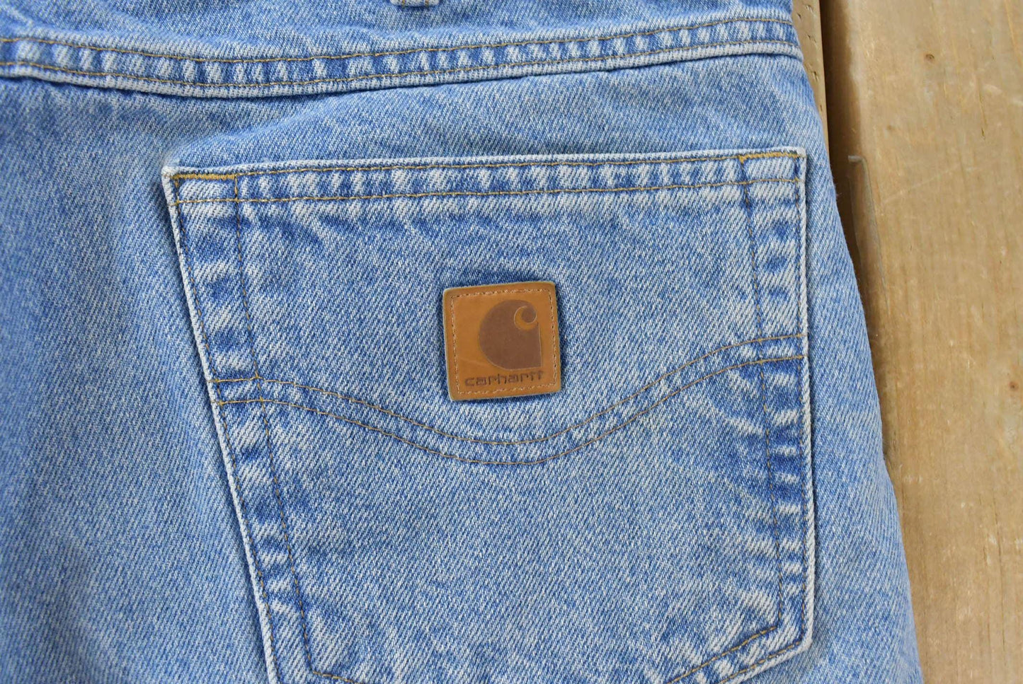 Vintage 2000s Carhartt Relaxed Fit Distressed Workwear Denim Jeans Men's 37 x 29