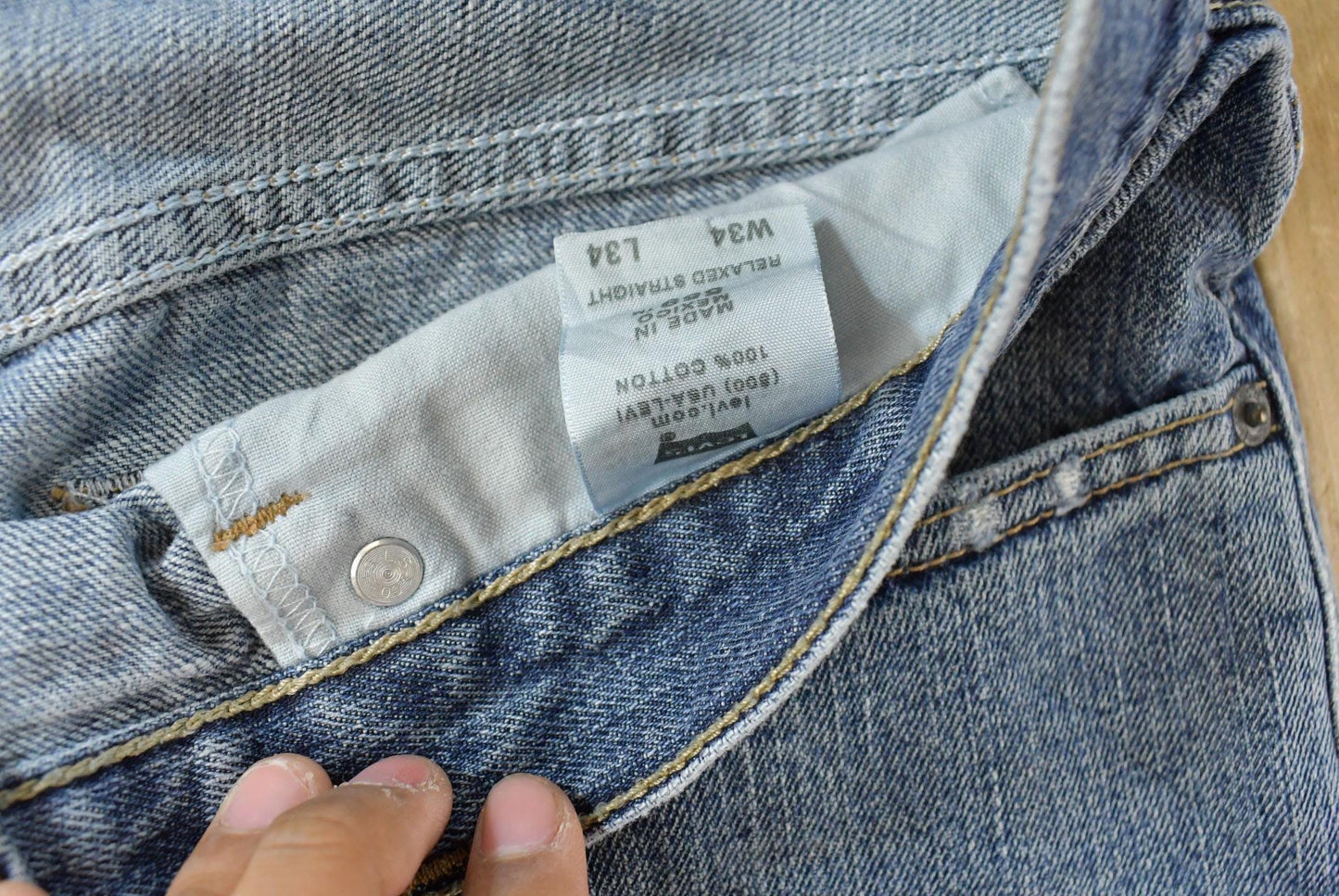 Vintage 2000s Levi's 559 Relaxed Straight Fit Denim Jeans Men's 35 x 34