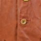 Vintage 1980s Leather Western Vest Jacket Men's S