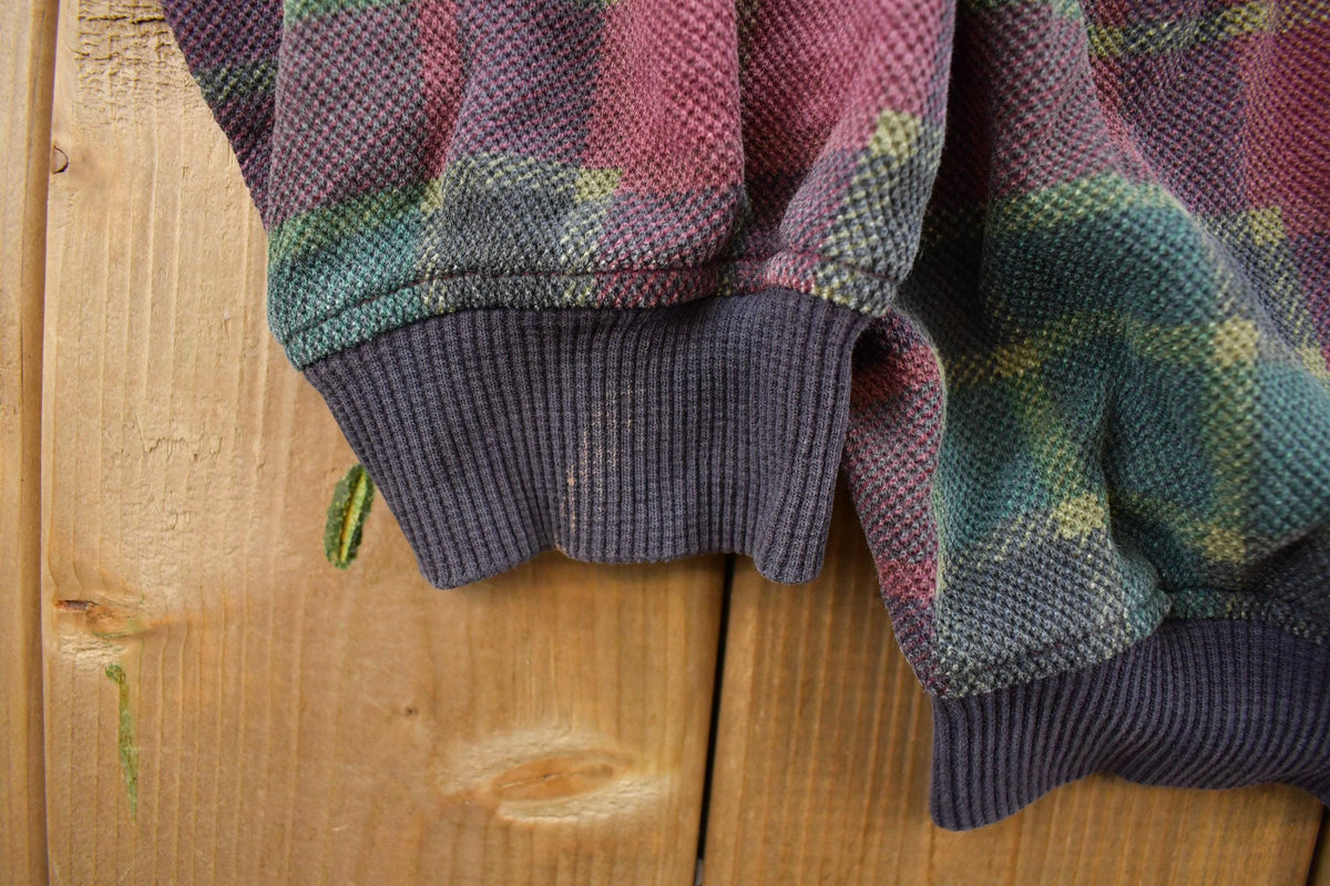Vintage 1990s Dockers Plaid Rugby Button Up Shirt Men's XL