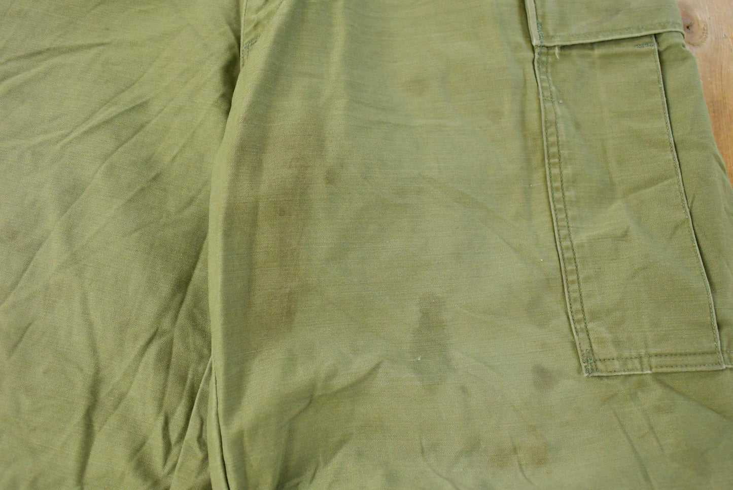 Vintage 1960s Military Army Cargo Field Trousers Olive Drab Pants Men's 32 x 28