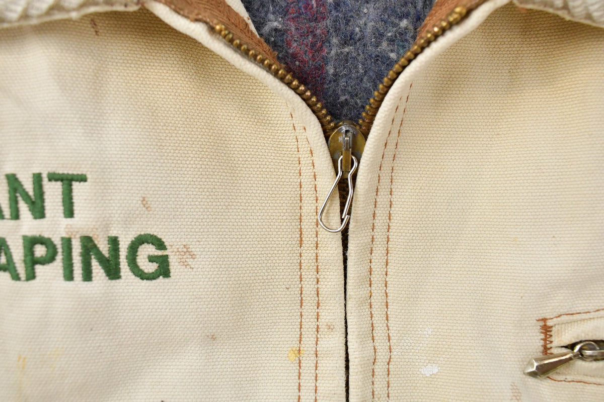 Vintage 1990s Carhartt Thrashed Blanket Lined Detroit Jacket Men's XL