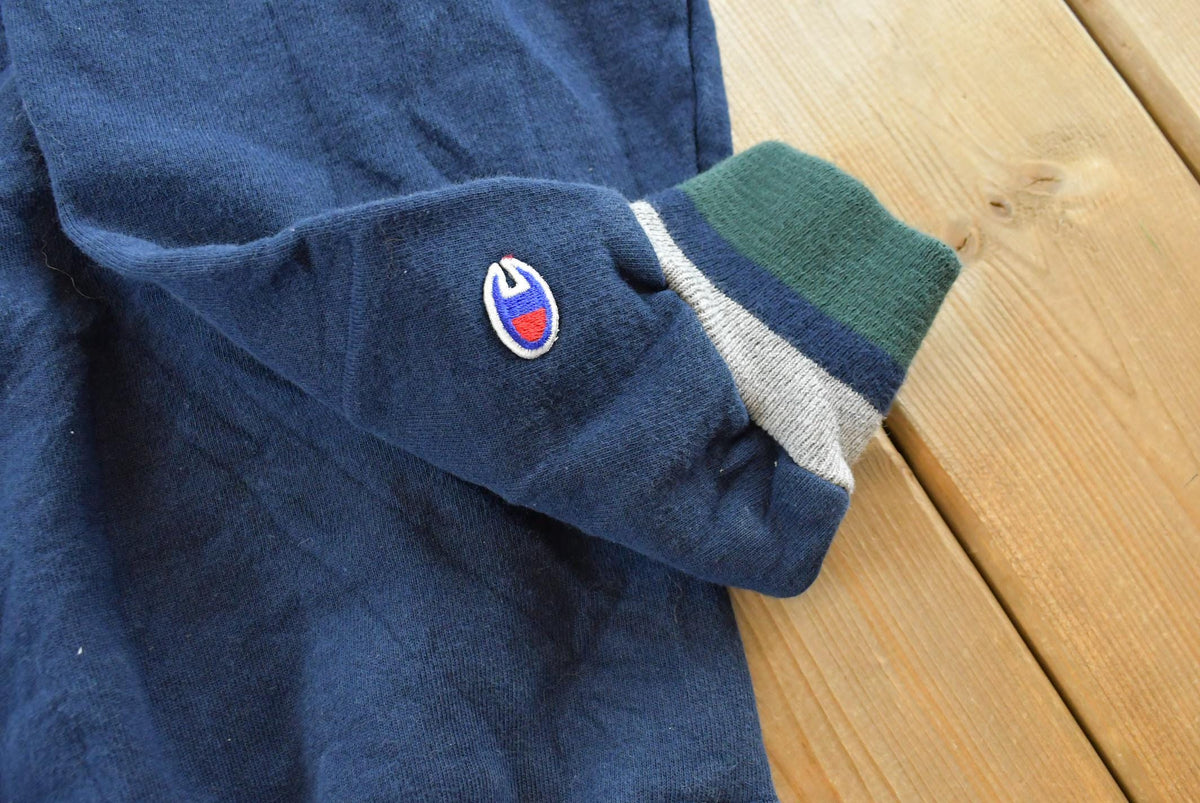 Vintage 1990s Champion Embroidered Spellout Crewneck Sweatshirt Men's XL