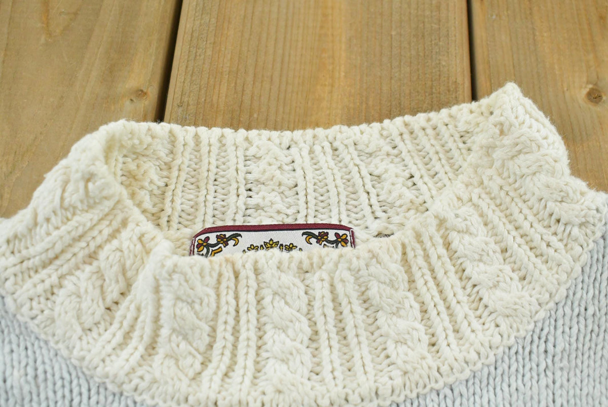Vintage 1998 Tiara International Christmas Santa Claus Knit Sweater Women's M