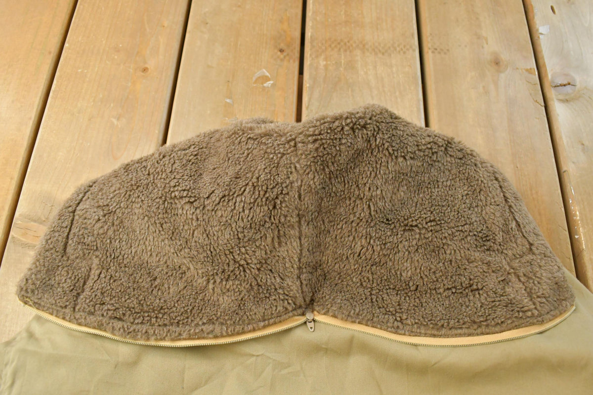 Vintage 1980s L.L. Bean Sherpa Lined Long Parka Field Jacket Men's Medium