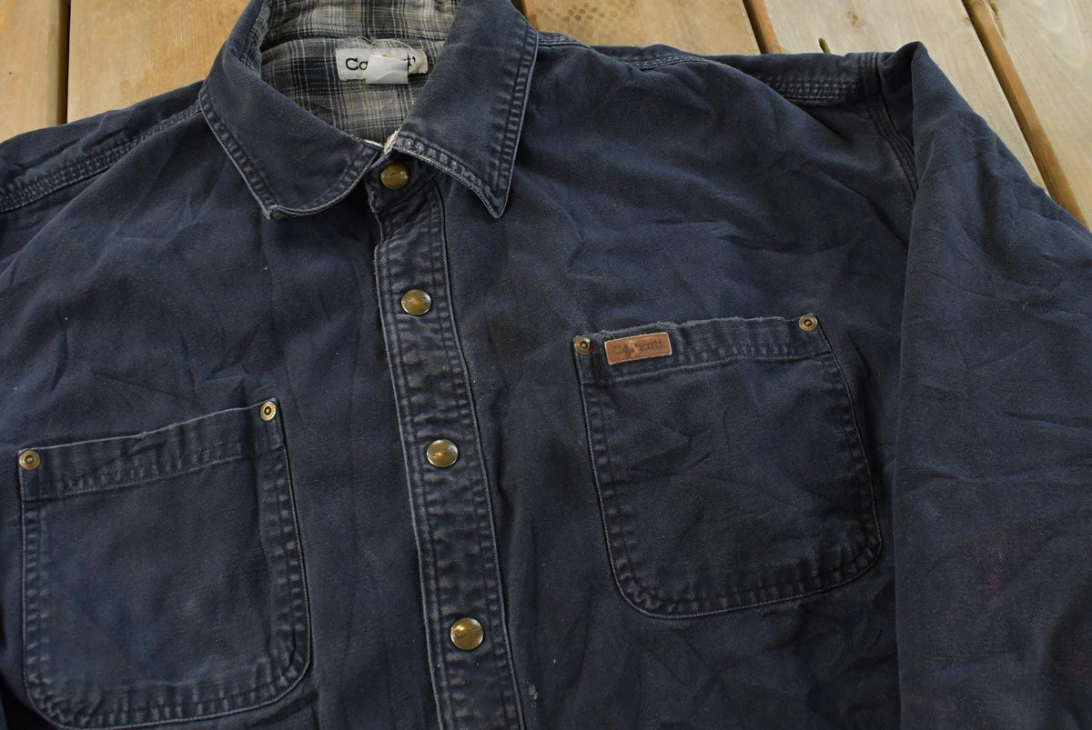 Vintage Y2K Carhartt Flannel Lined Shirt Men's XL