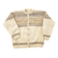 Vintage 1990s Woolrich Abstract Wool Knit Cardigan Sweater Women's L