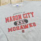 Vintage 1990s Russell Athletic Mason City Mohawks High School Crewneck Sweatshirt Men's L