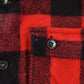 Vintage 1980s Wool Flannel Shirt Jacket Men's Large