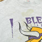 Vintage 1990s Minnesota Vikings I Bleed Purple NFL Crewneck Sweatshirt Mens M