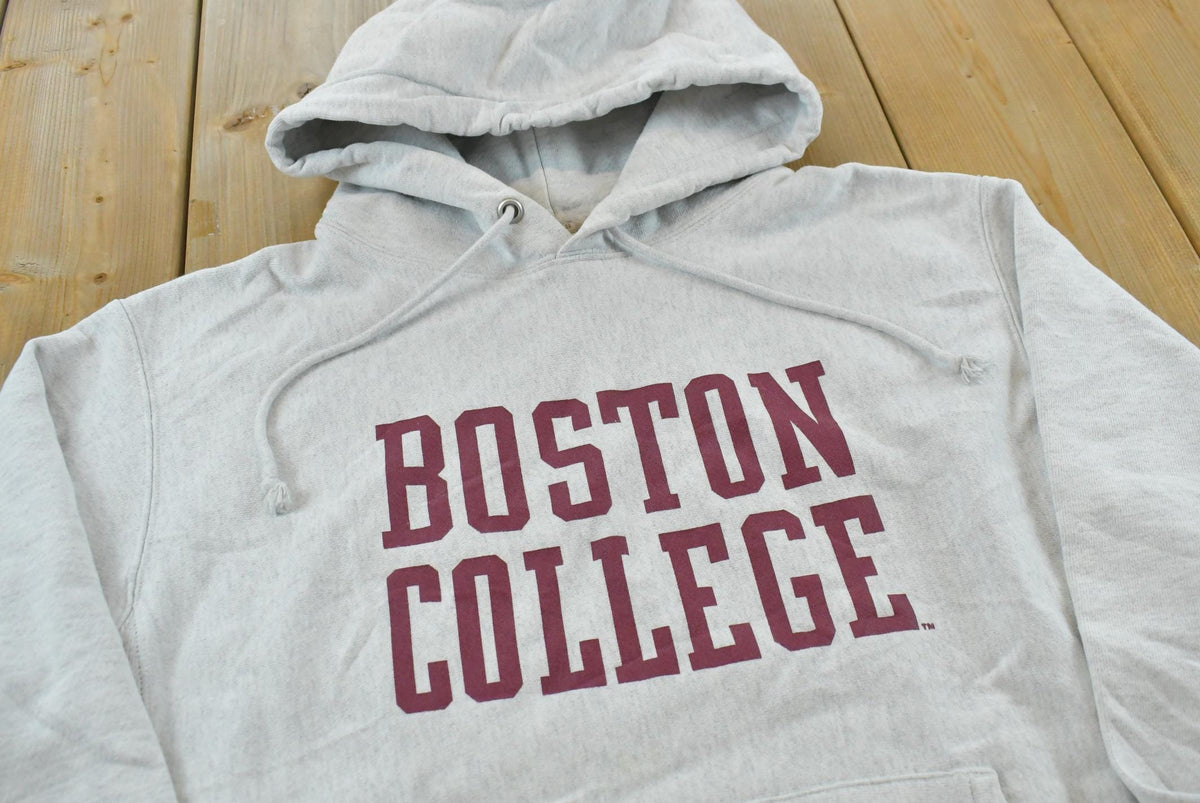 Vintage 2000s Boston College Champion Collegiate Reverse Weave Hoodie Sweatshirt Men's M