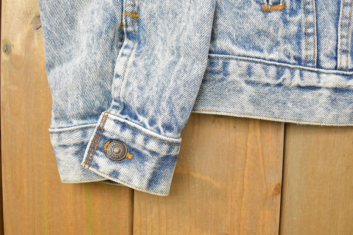 Vintage 1980s Levi's Acid Wash Denim Jean Trucker Jacket Men's XL