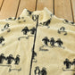 Vintage 1990s S.K. Pepper Penguin Fleece Sweater ��� All Over Print Outdoorsman Made in USA