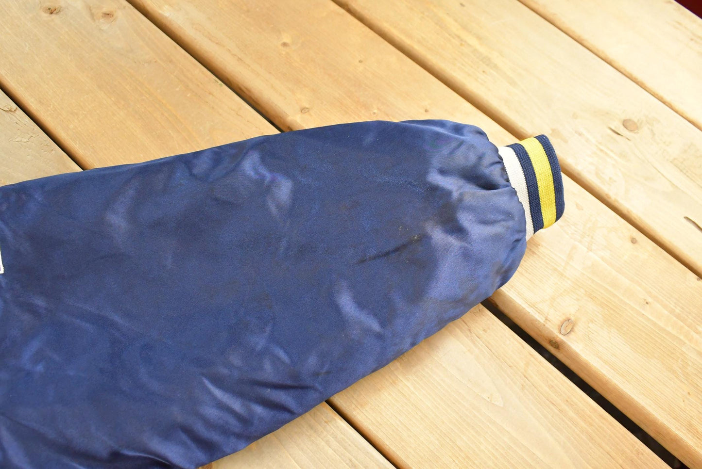 Vintage 2000s University of Michigan Wolverines Nylon Satin Bomber Jacket Men's XL