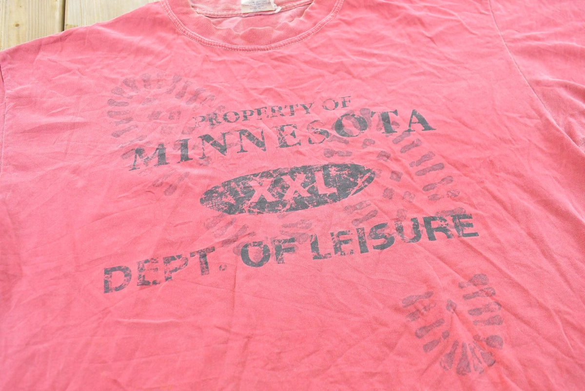 Vintage 1990s Minnesota Dept of Leisure Souvenir T-Shirt Men's XL
