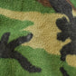Vintage 1990s Woodland Camo Fleece Quarter Zip Up Sweatshirt Men's L
