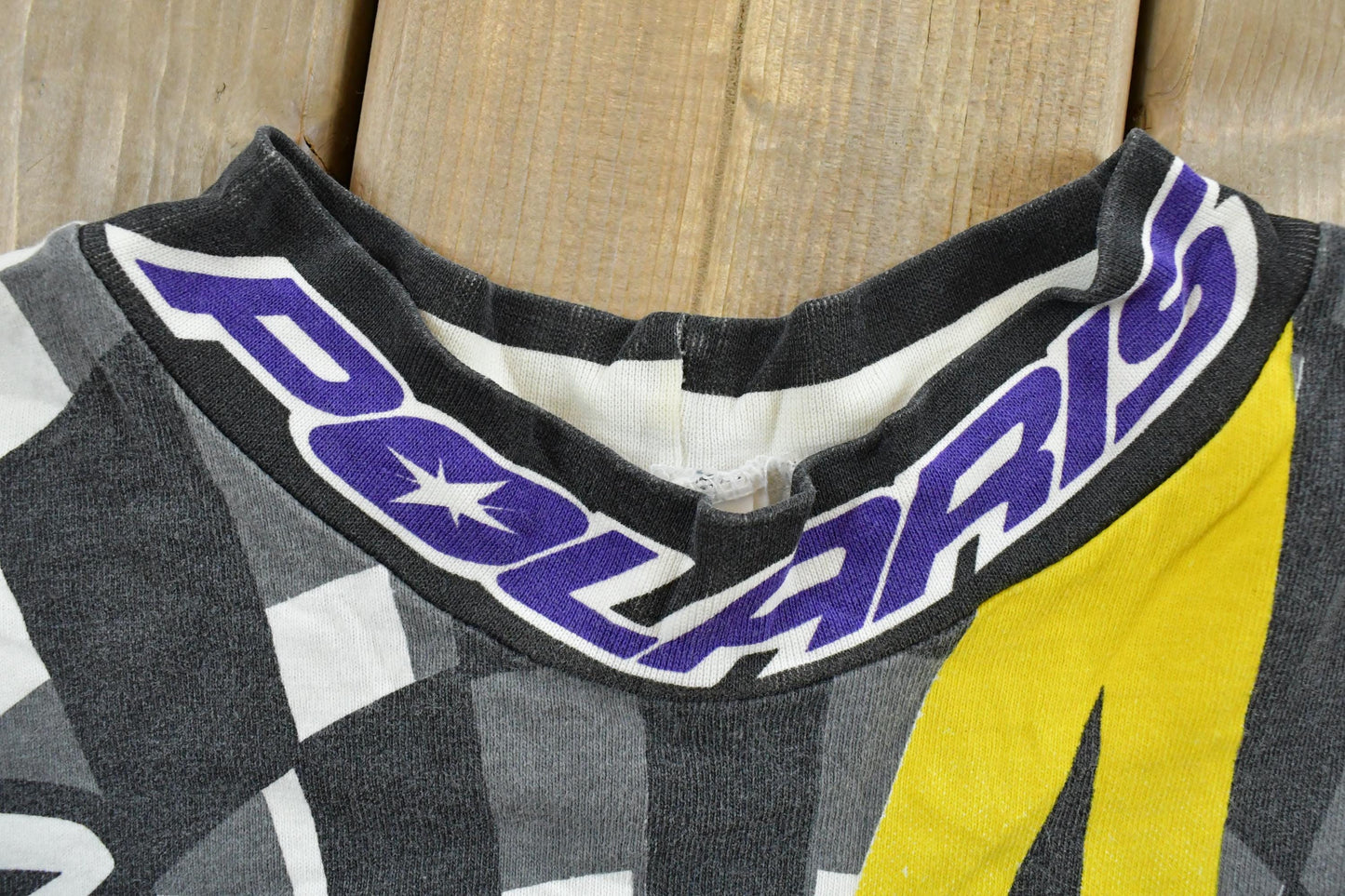 Vintage 1990s Polaris Racing Long Sleeve Mock Neck T-Shirt Men's Large