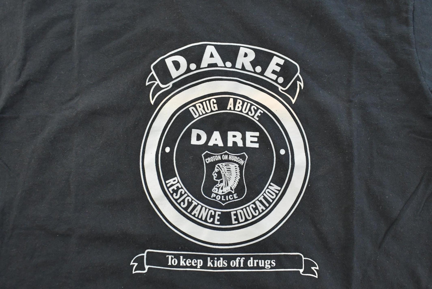 Vintage 1900s Dare to Resist Drugs And Violence Souvenir T-Shirt Men's L