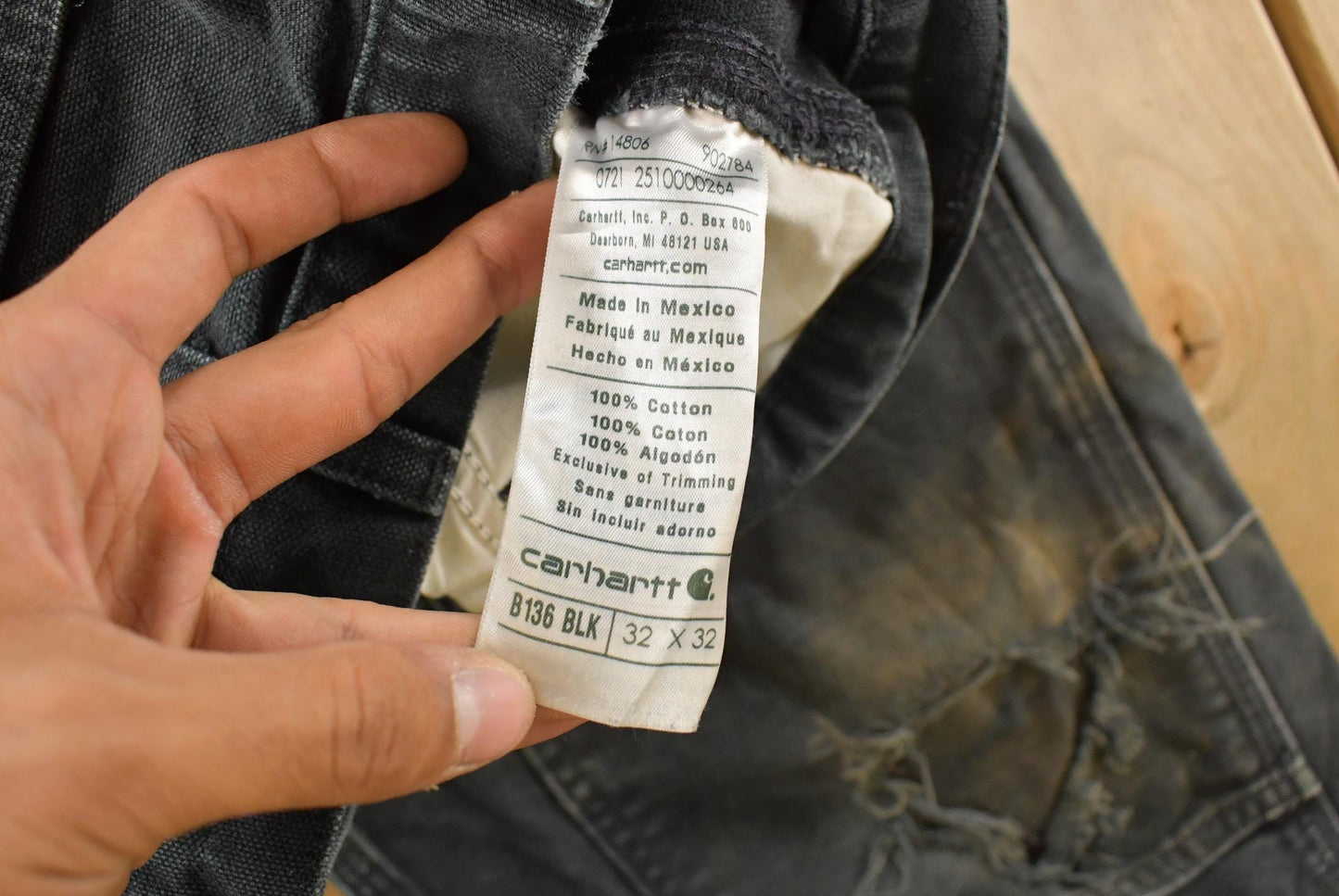 Vintage 2000s Thrashed Carhartt Double Knee Work Pants Men's 31 x 28