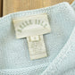Vintage 1990s Belle Isle Cotton Ramie Knit Flowers Sweater Women's M