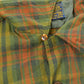 Vintage 1970s Sir Pendleton Wool Flannel Board Shirt Men's M / Loop Collar True Vintage / 70s Plaid Tartan / Made in USA